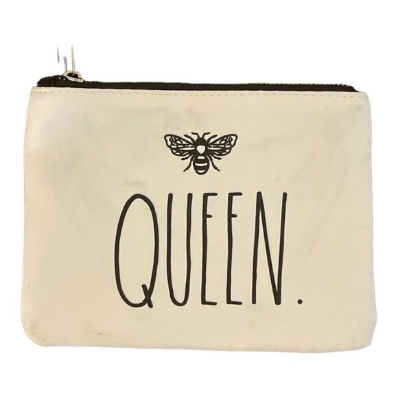 Rae Dunn Handbags - Rae Dunn “Queen” bee cosmetic bag